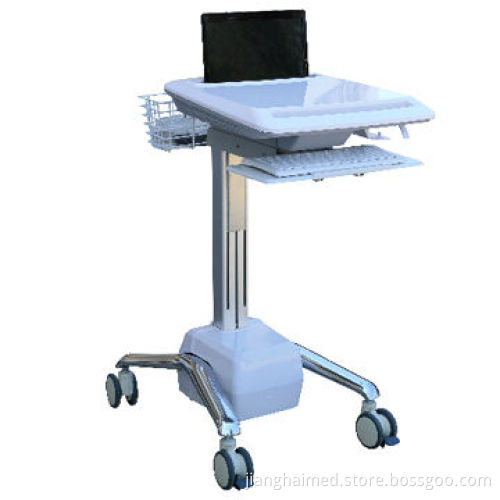 ABS plastic laptop workstation trolley for treatment, CE/ISO 9001 certified